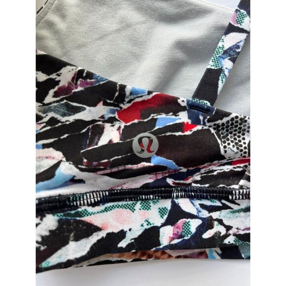 Lululemon Free To Be Serena Bra Culture Clash Women's Multi Black Size 6 - Picture 6 of 10